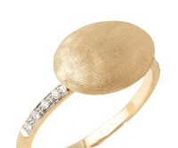 Marco Bicego Ring mit ovalem Elemend und Brilliantbesatz AB609 B YW Q6 Detail