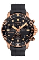 Tissot Seastar 1000 Chronograph Herren Uhr Quartz Rosegold &amp; Schwarz 45mm T120.417.37.051.00