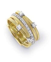 Marco Bicego Ring Goa Gelbgold mit Diamanten AG270 B2 YW M5