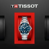 Tissot Seastar 1000 Quarz 36mm Uhr Damen Herren Blau T120.210.11.041.00 Box