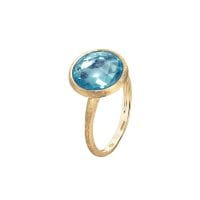 Marco Bicego Ring Gold mit blauem Topas Edelstein Jaipur AB586-TP01
