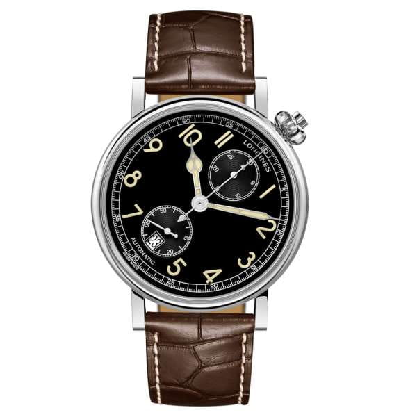 Longines Avigation Watch Type A-7 1935 schwarzes Zifferblatt 41mm L2.812.4.53.2