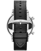 Emporio Armani Uhr Herren Chronograph 46mm Schwarz Leder-Armband Quarz AR1828