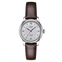 Tissot Le Locle Automatic Lady Damen Uhr Silber mit braunem Leder-Armband 29mm T006.207.16.038.00 | UHREN01