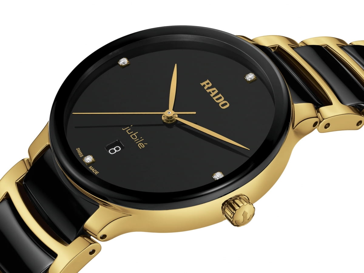 Rado gold watch with diamonds sale