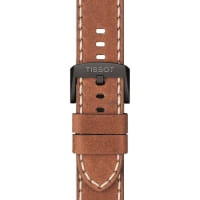 Tissot Chrono XL schwarz Leder-Armband braun Herrenuhr Chronograph 45mm T116.617.36.057.00 Armband