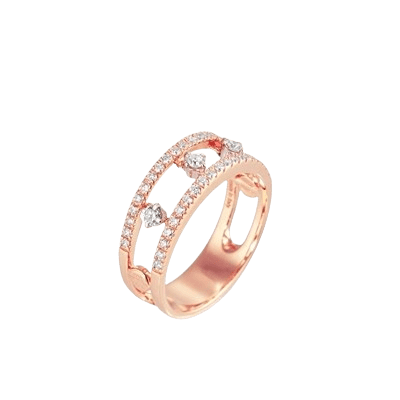 Ponte Vecchio Gioielli Sirio Ring Diamant 18 Karat Rosegold Damenring CA1770BRR Soldat