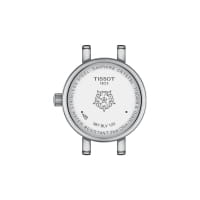 Tissot Lovely Round Perlmutt Zifferblatt Leder Armband Rot Damenuhr 19,5mm Quarz T140.009.16.111.00 Boden