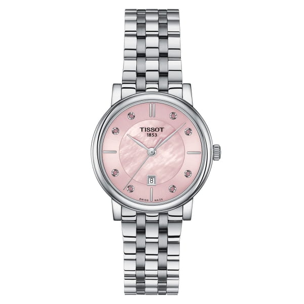 Tissot Carson Premium Lady Damenuhr Pink Perlmutt Edelstahl-Armband Quarz T122.210.11.159.00
