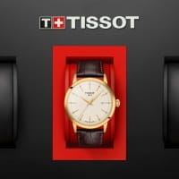 Tissot Classic Dream Herrenuhr Gold Leder-Armband Quarz 42mm T129.410.36.261.00 Box