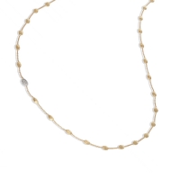 Marco Bicego Siviglia Collier Halskette aus 18 Karat Gold mit Diamanten Paves CB1843 B YW Detail