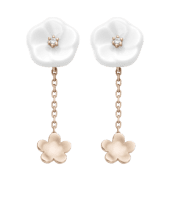 Meissen Ohrringe 2 Blüten Royal Blossom MPJ55BL18600