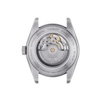 Tissot Gentleman Powermatic 80 Silicium Herren Uhr Schwarz Leder-Armband 40mm T127.407.16.051.00