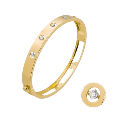 Ponte Vecchio Gioielli Sirio Armband 18 Karat Gelbgold mit Diamanten 0,25 ct. CB1772BRY Soldat
