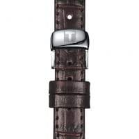 Tissot Le Locle Automatic Lady Damen Uhr Silber mit braunem Leder-Armband 29mm T006.207.16.038.00