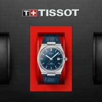 Tissot PRX Powermatic 80 Herrenuhr 40mm Blau Leder-Armband T137.407.16.041.00