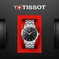 Tissot Classic Dream Swissmatic Schwarz Edelstahl-Band Herrenuhr Automatik 42mm T129.407.11.051.00