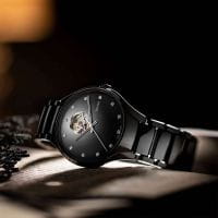 Rado True Secret Diamonds Automatic Uhr Damen & Herren schwarze Keramik mit Diamanten R27107732