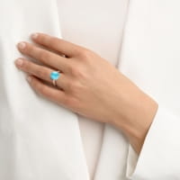 BIGLI Mini Sweety Ring Rosegold mit Diamant Türkis Blautopas 20R88Rbtmpturch Model