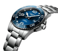 Longines HydroConquest Automatik Keramik 41mm blau Herren Uhr L3.781.4.96.6 Detail