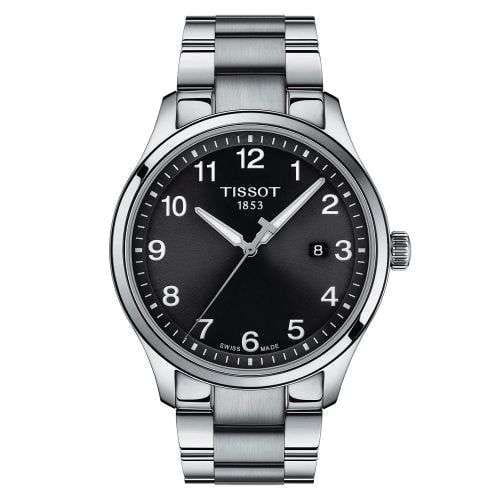 Tissot Gent XL Classic Schwarz Edelstahl-Armband 42mm Quarz Herrenuhr T116.410.16.047.00 | UHREN01