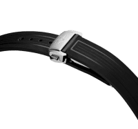 Longines HydroConquest GMT Automatik 43mm Schwarz Kautschuk Uhr Herren L3.890.4.56.9 Schliesse 