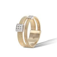 Marco Bicego Ring Gold mit Diamanten Pavés Masai AG324 B2 YW