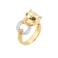 Ponte Vecchio Gioielli Nobile Ring Gelbgold mit Diamanten CA1852BRY