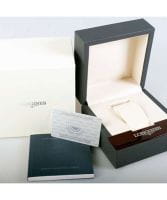 Longines PrimaLuna Damenuhr Box mit Diamanten Blau Perlmutt 30mm Quarz L8.112.4.98.6 | L81124986