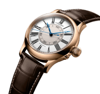 Longines Weems Second-Setting Herren Uhr Lederarmband Braun 47,50mm L2.713.8.11.0 Detail