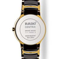 Boden - Unterseite der Rado Centrix Schwarz Gold R30941172