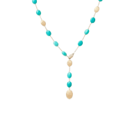 Marco Bicego Siviglia Halskette mit Türkisen Elementen und Diamantverschluss CB2771-B TU01 Y 02 Detail2