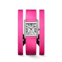 Longines Mini Dolcevita Damenuhr mit Diamanten Leder Armband Rosa 2024 L5.200.0.71.2