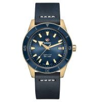 Rado Captain Cook Bronze Blau Leder-Armband Herrenuhr Automatik XL 42mm R32504205
