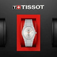 Tissot PRX 35mm Quarz Silbern Edelstahl-Armband T137.210.11.031.00 Box