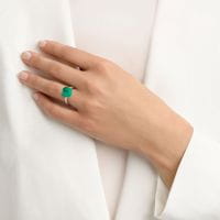 BIGLI Mini Sweety Ring Rosegold mit Diamant Bergkristall Smaragd Perlmutt 20R88Rcrsmermp Model