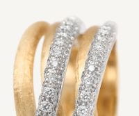 Marco Bicego Jaipur Link Ring Damen Gold mit Diamanten AB647-B-YW-Q6 Detail