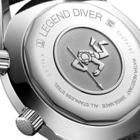 Longines Legend Diver 42mm Grau Nato-Armband Herrenuhr Automatik L3.774.4.70.2 Boden
