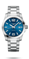 Longines Conquest Automatik Herrenuhr 41mm Zifferblatt blau Armband Edelstahl L3.777.4.99.6 | L37774996