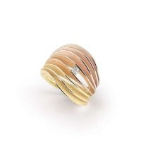 Annamaria Cammilli Ring Multicolor Gold mit Diamanten Dune Velaa GAN3217T