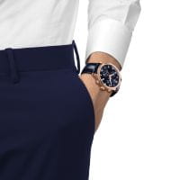 Tissot Chrono XL Classic Blau Leder-Armband Herrenuhr Chronograph 45mm T116.617.36.042.00 Model