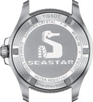 Tissot Seastar 1000 Quarz 36mm Uhr Damen Herren Silber Weiß T120.210.11.011.00 Boden