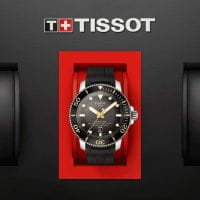 Tissot Seastar 2000 Professional Powermatic 80 46mm Schwarz Kautschuk-Band T120.607.17.441.01 Box