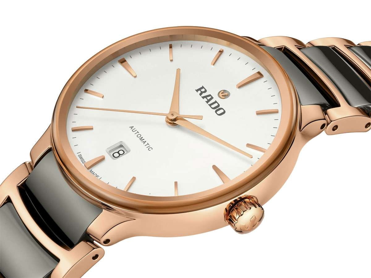 Rado Centrix Automatic Damen Herren Uhr 39,5mm Bicolor Rosegold 
