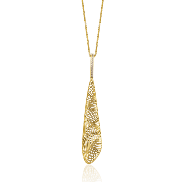 Luisa Rosas Halskette mit Anhänger Gold mit Diamanten Tribe LRTR076