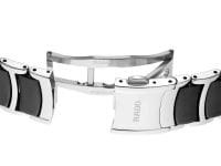 Rado Centrix Jubile Automatik Diamonds 39,5 mm Herren Damen Uhr Schwarz Silber Keramik R30018712 Verschluss