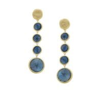 Marco Bicego Jaipur Ohrringe Gold mit blauen London-Topas Edelsteinen OB901-TPL01 | UHREN01