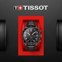 Tissot PRS 516 Chronograph Quarz Schwarz 45 mm Leder-Armband T131.617.36.052.00