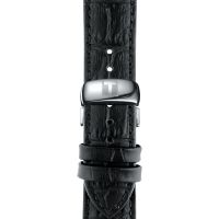 Tissot Tradition Herrenuhr 42mm Zifferblatt schwarz Leder-Armband T063.610.16.058.00 Armband