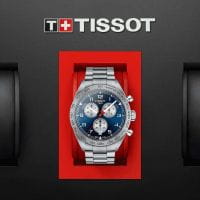 Tissot PRS 516 Chronograph Quarz Blau 45 mm Edelstahl-Armband T131.617.11.042.00
